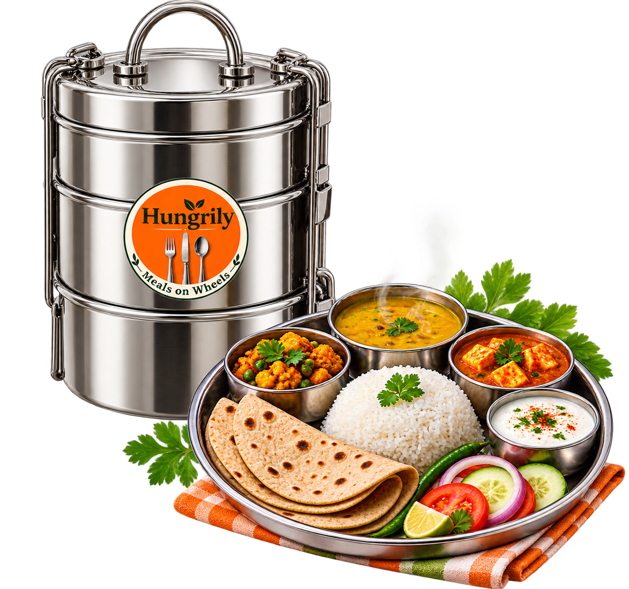 Fresh Homestyle Indian Tiffin Meals Delivered Daily